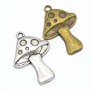29*40MM Charms Mushroom Pendant  silver Tone,  bronze tone Mushroom Pendant Charms Findings pendant,jewelry pendant finding