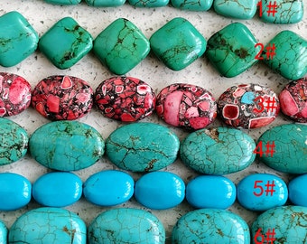 Turquoise oval Beads ,turquoise nugget gemstone beads,turquoise beads,turquoise loose gemstone beads