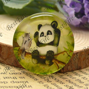10mm,12mm,14mm,16mm,18mm,20mm,25mm,30mm Round Glass Cabochons Panda,jewelry Cabochons finding beads,Glass Cabochons