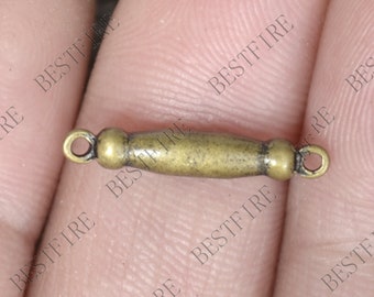 Bronze tone Brass cylinder Connectors Setting,earring Connector Findings,Filigree Findings,Connector fittings