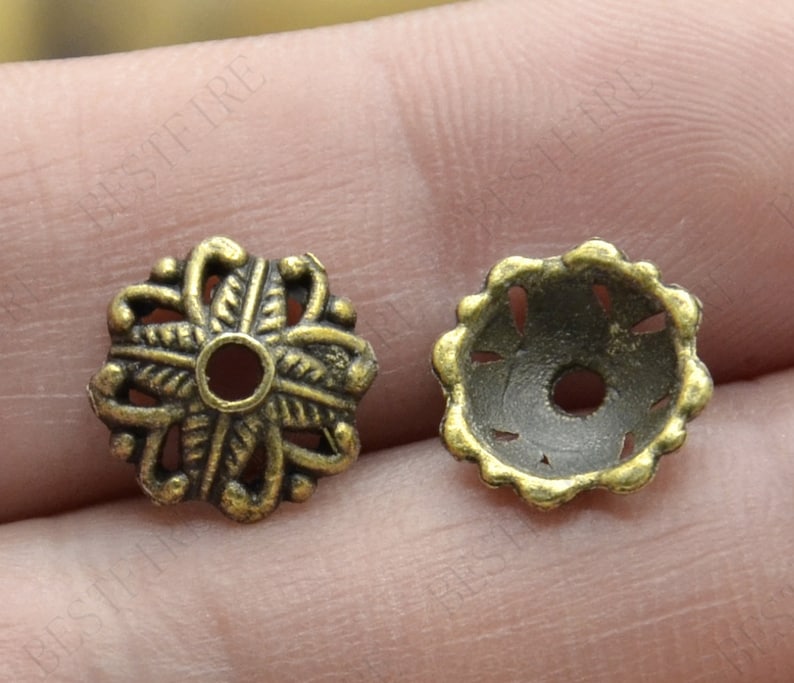20 pcs of 11mm New style Bead Caps flower Shape Antique bronze Tone,beadcap findings,beads,findings beads