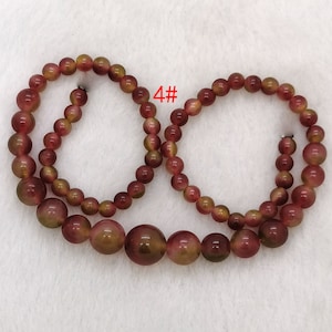 6mm-14mm,blue/multicolour/yellow/pink Round jade bead strand, jade Gemstone bead,jade Gemstone bead for Making jewelry, Full one Strand