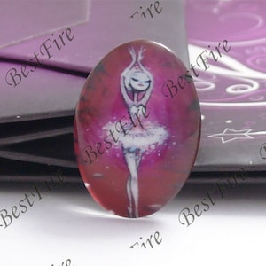 10x14mm,13x18mm,18x25mm,20x30mm,30x40mm Oval Glass Cabochons Cartoon girl, jewelry Cabochons finding beads,Glass Cabochons, Leer girl--05