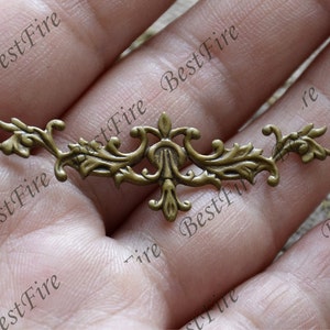 Bronze Tone Brass Filigree Jewelry finding,Filigree Findings,Flower Filigree