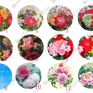 10mm,12mm,14mm,16mm,18mm,20mm,25mm,30mm Flower leaf Round photo Glass Cabochon,round Cabochon finding beads,Photo Glass Cabochons