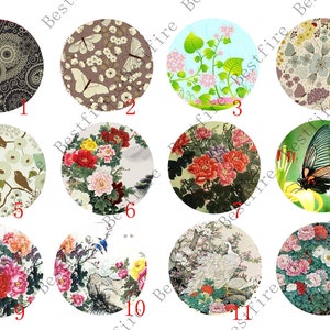 10mm,12mm,14mm,16mm,18mm,20mm,25mm,30mm Flower leaf Round photo Glass Cabochon,round Cabochon finding beads,Photo Glass Cabochons