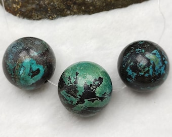 Round Turquoise Gemstone Bead for Jewelry Making (approx 27mm)