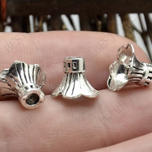 11mm New style Bead Caps flower Shape silver Tone,beadcap findings,beads,findings beads