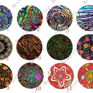 10mm,12mm,14mm,16mm,18mm,20mm,25mm,30mm Round Photo Glass Cabochon, Round cabochons, Cabs Cabochons, Image Glass Cabochon, Dome cabochons