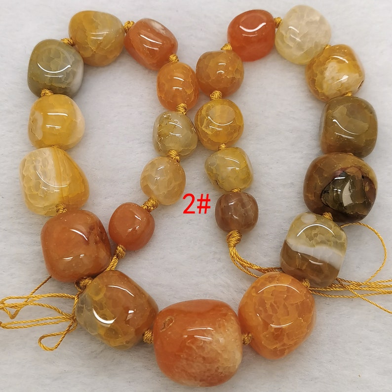 Multicolour / orange/ blue/green Agate nugget stone bead, Agate Gemstone Beads,Nugget Faceted Agate Gemstone Beads loose strands 2