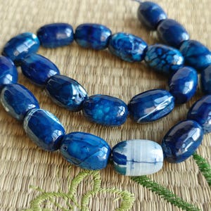 Faceted Agate cylinder stone bead,agate Barrel drum Shape Beads,Agate Barrel beads, Agate beads Full strand