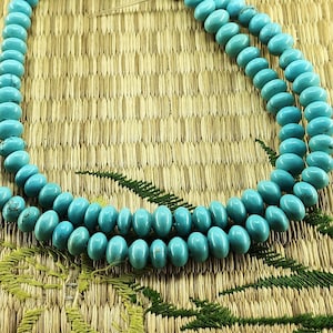 Türkis Howlith Abacus Perlen, Türkis Howlite Abacus Edelstein Perlen, Türkis Howlith Perlen, Türkis Howlith lose Edelsteinperlen