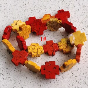 Cross Beads - Howlite Stone Cross Pendant Beads ,Howlite Cross gemstone beads,Howlite beads,Howlite loose gemstone beads