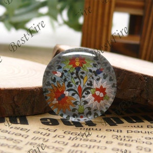 10mm,12mm,14mm,16mm,18mm,20mm,25mm,30mm Round Glass Cabochons China flower,jewelry Cabochons finding beads,Glass Cabochons