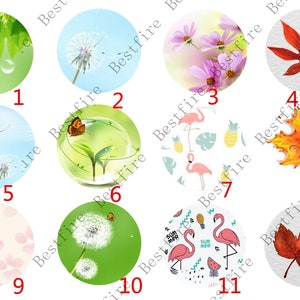 10mm,12mm,14mm,16mm,18mm,20mm,25mm,30mm Flower leaf Round photo Glass Cabochon,round Cabochon finding beads,Photo Glass Cabochons