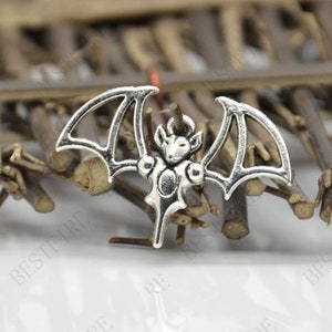 20 pcs Charms bat Pendant silver Tone, Pendant Charms Findings pendant,jewelry pendant finding