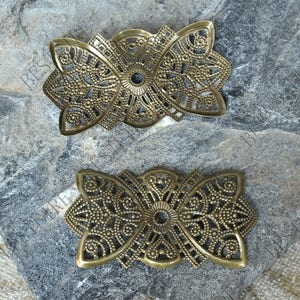 Bronze Tone flower Filigree Jewelry Connectors Setting,Connector Findings,Filigree Findings,Flower Filigree