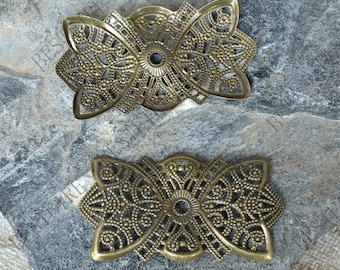 Bronze Tone flower Filigree Jewelry Connectors Setting,Connector Findings,Filigree Findings,Flower Filigree