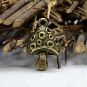 18*26MM Charms Mushroom Pendant Antique bronze Tone, Antique Silver Tone Pendant Charms Findings pendant,jewelry pendant finding