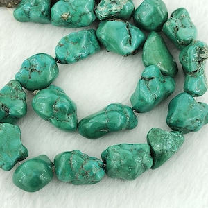 turquoise Howlite Nugget freeform Gemstone pendant,Free Nugget Howlite Gemstone Beads,Howlite Beads Loose Strand
