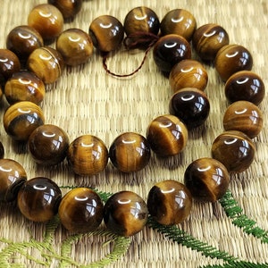 12 mm Round smooth yellow tiger eye stone strand,Round natural yellow tiger eye stone strand, gemstone bead, Full One strand