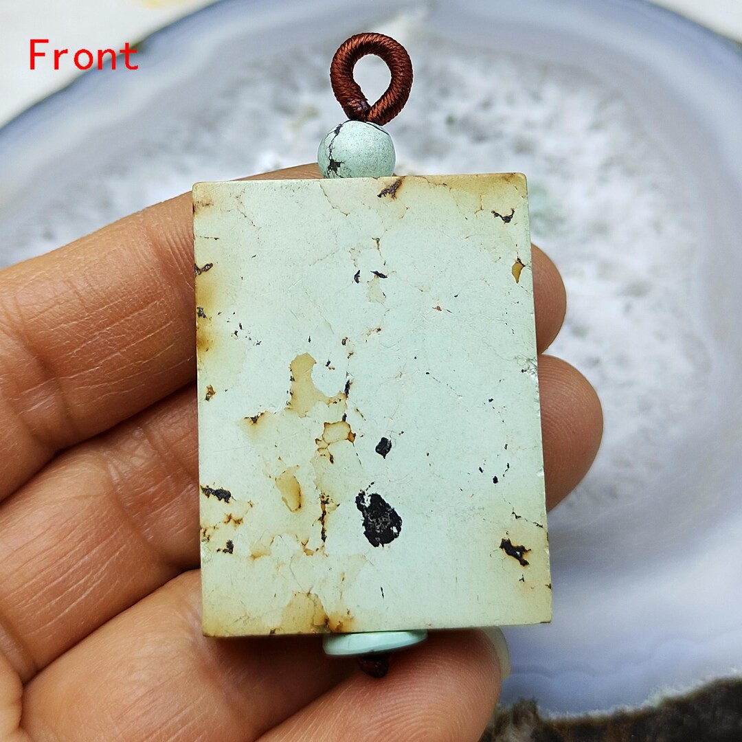 Genuine Turquoise Rectangle Pendants,genuine Turquoise Bead Pendant ...