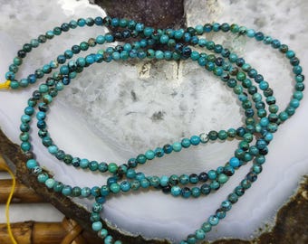 2.5-2.8 mm Small Turquoise round loose beads,gemstone beads for making,full one strand