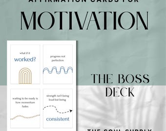 32 Printable Affirmation Cards: Daily Motivation & Confidence (A4 PDF Download)