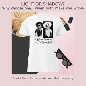 Light or Shadow Unisex Ultra Cotton Tee, Inspirational Graphic T-Shirt, Casual Wear, Gift for Friends, Summer Essentials
