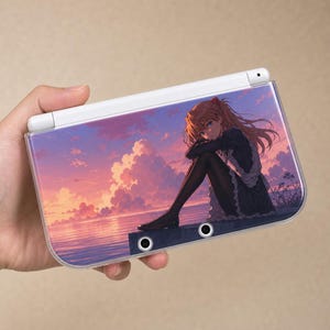 Funda protectora DIY estilo Evangelion para New 3DS NDS, hecha a mano, modelo completo, carcasa rígida para Nintendo New 3DS XL, ideal para aficionados a los videojuegos.