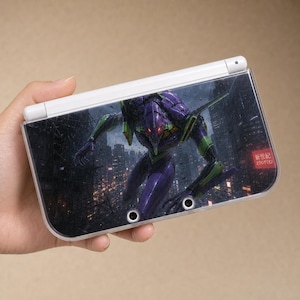 Funda protectora DIY estilo Evangelion para New 3DS NDS, hecha a mano, modelo completo, carcasa rígida para Nintendo New 3DS XL, ideal para aficionados a los videojuegos.