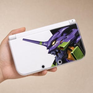 Funda protectora DIY estilo Evangelion para New 3DS NDS, hecha a mano, modelo completo, carcasa rígida para Nintendo New 3DS XL, ideal para aficionados a los videojuegos.