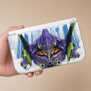 Funda protectora DIY estilo Evangelion para New 3DS NDS, hecha a mano, modelo completo, carcasa rígida para Nintendo New 3DS XL, ideal para aficionados a los videojuegos.