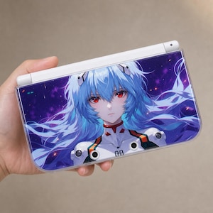 Funda protectora DIY estilo Evangelion para New 3DS NDS, hecha a mano, modelo completo, carcasa rígida para Nintendo New 3DS XL, ideal para aficionados a los videojuegos.