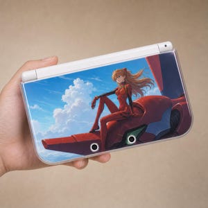 Funda protectora DIY estilo Evangelion para New 3DS NDS, hecha a mano, modelo completo, carcasa rígida para Nintendo New 3DS XL, ideal para aficionados a los videojuegos.