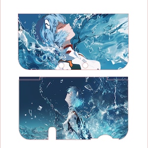 Funda protectora DIY estilo Evangelion para New 3DS NDS, hecha a mano, modelo completo, carcasa rígida para Nintendo New 3DS XL, ideal para aficionados a los videojuegos.