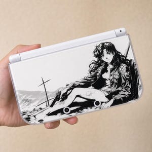 Funda protectora DIY estilo Evangelion para New 3DS NDS, hecha a mano, modelo completo, carcasa rígida para Nintendo New 3DS XL, ideal para aficionados a los videojuegos.