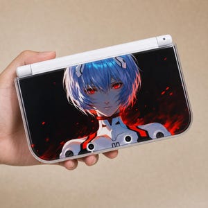 Funda protectora DIY estilo Evangelion para New 3DS NDS, hecha a mano, modelo completo, carcasa rígida para Nintendo New 3DS XL, ideal para aficionados a los videojuegos.