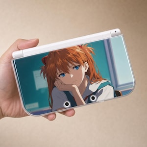 Funda protectora DIY estilo Evangelion para New 3DS NDS, hecha a mano, modelo completo, carcasa rígida para Nintendo New 3DS XL, ideal para aficionados a los videojuegos.