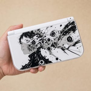 Funda protectora DIY estilo Evangelion para New 3DS NDS, hecha a mano, modelo completo, carcasa rígida para Nintendo New 3DS XL, ideal para aficionados a los videojuegos.
