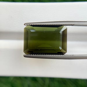 AAA Natural Tourmaline Gemstone | Deep Forest Green Gemstone