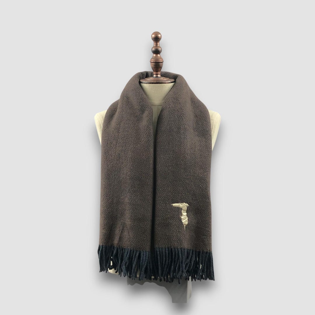 Vintage Trussardi Scarf Womens Winter Luxury Accessories Muffler