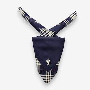Vintage Burberry Handkerchief Burberrys Bandana Burberrys Neckerchief Accessories Pocketsquare Neck Scarf Authentic Luxury Headband Scarves