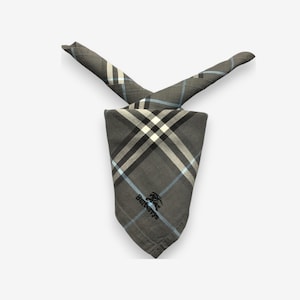 Vintage Burberrys Handkerchief, Burberrys Bandana Accessories, Burberrys Pocket Square, Burberrys Scarf, Burberrys Neckerchief Scarves