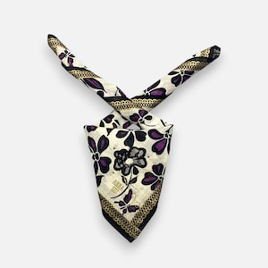 Vintage Anna Sui Handkerchief Anna Sui Bandana Pocket Squares Scarf Neckerchief Womens Luxury Accessories Scarves Summer Gift for Her
