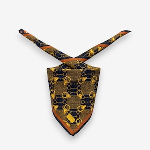 Vintage Celine Handkerchief, Celine Bandana, Celine Scarf, Celine Neckerchief, Celine Pocket Square, Celine Square Scarf, Celine Accessories