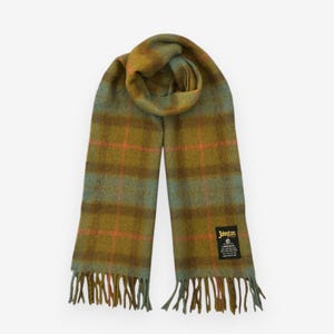 Vintage Johnstons Wool Scarf Womens Winter Accessories Muffler Johnstons Wrapped Cashmere Scarf Neckwear Luxury Mom Christmas Gift for Her