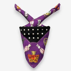 Vintage Anna Sui Handkerchief Anna Sui Bandana Pocket Squares Scarf Neckerchief Womens Luxury Accessories Scarves Summer Gift for Her