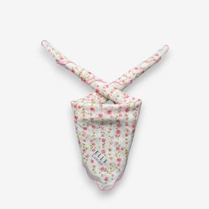 Vintage ELLE Chusteczka Elle Bandana Kwiatowe Poszetki Chusteczki Opaska Luksusowe Damskie Akcesoria Szale Letni Prezent dla Niej