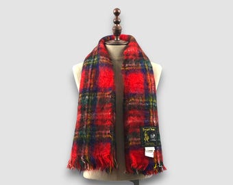 Vintage Stussy Wool Scarf Stussy Lambswool Ribbed Scarves Winter